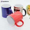 porcelain blank color change mug for sublimation printing with high quality